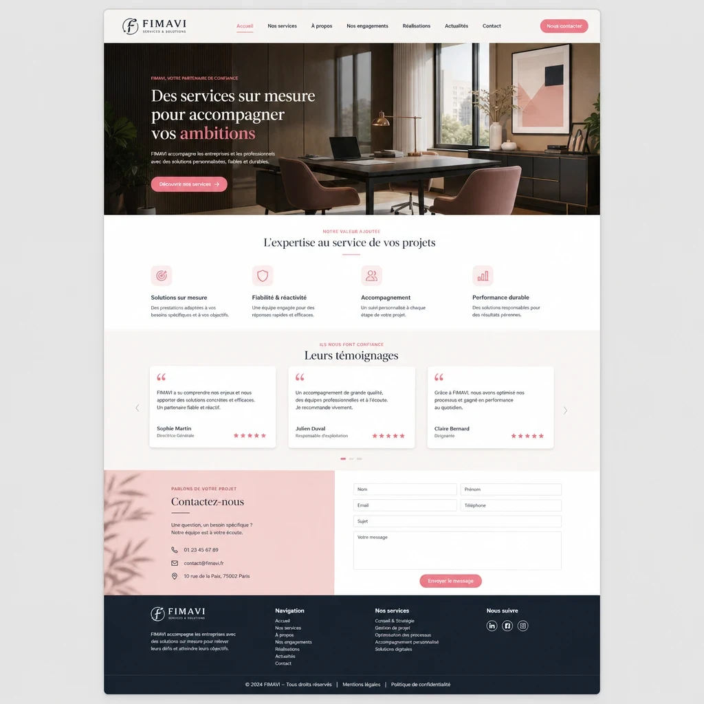 FIMAVI — site vitrine